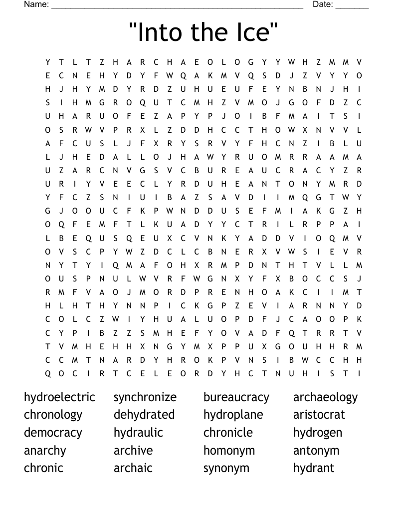 Vocab Ono Nym Onym Word Search WordMint