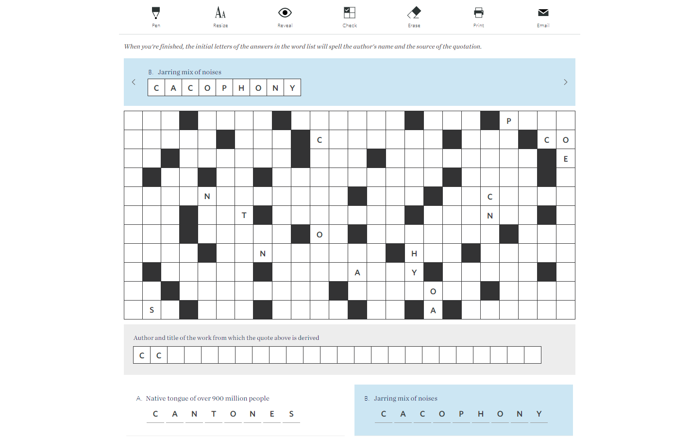 Wall Street Journal Acrostic App Design News Digital Marmalade