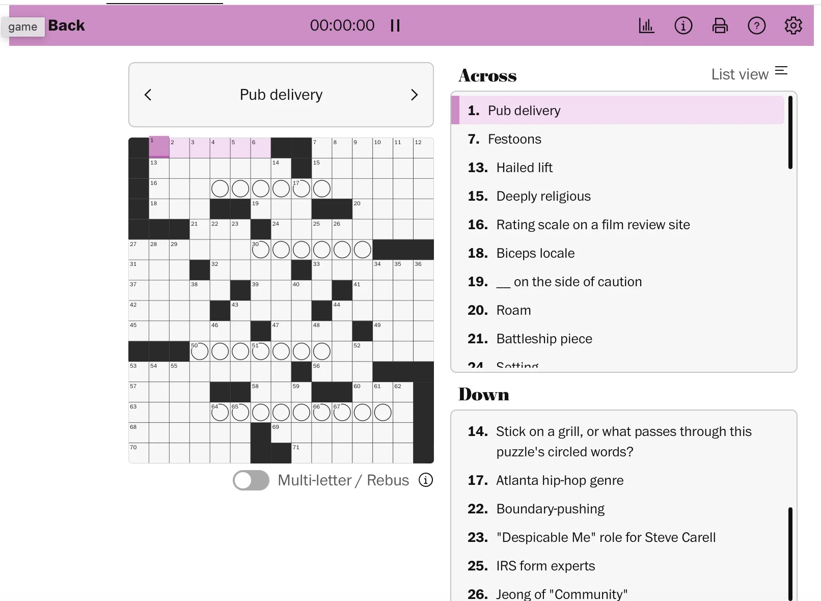 Washington Post Changed Their Format Again R crossword