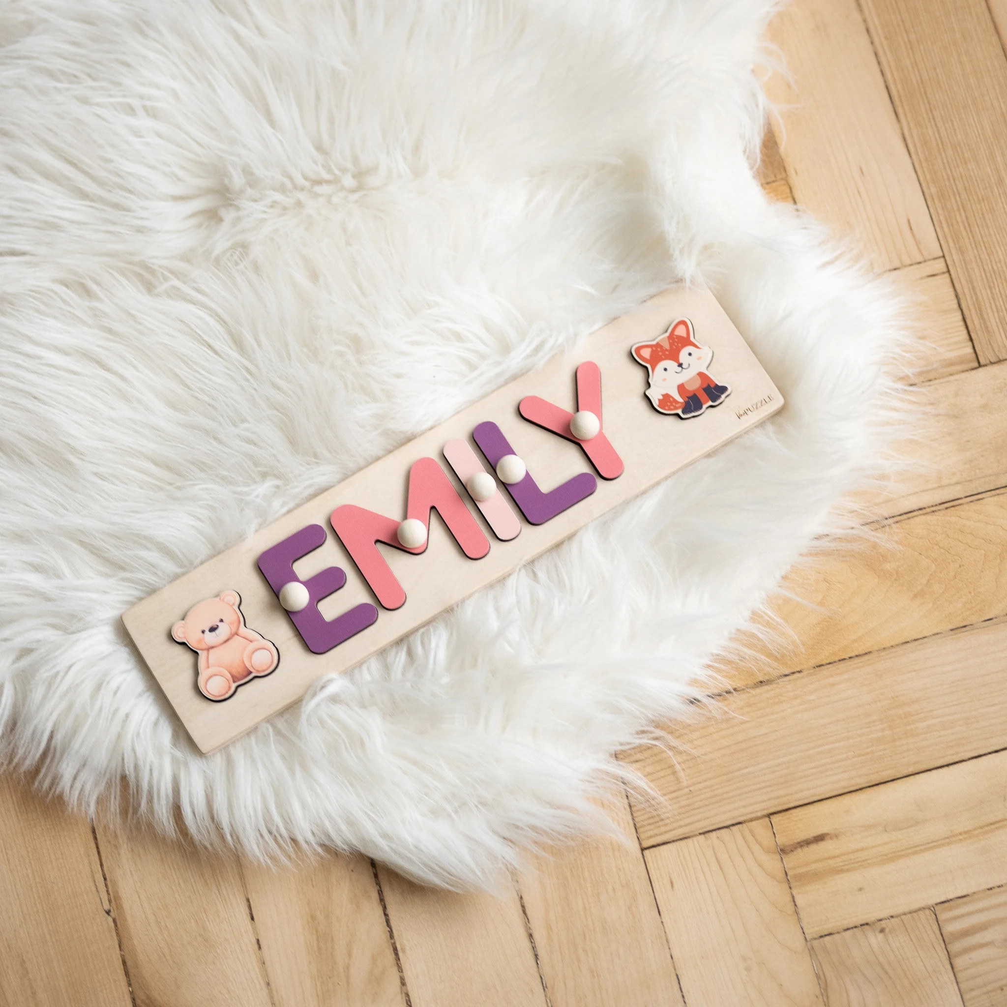 Wooden Name Baby Puzzle With Pegs 1st Birthday Gift Puzzles For Toddlers First Easter Baby Girl Gifts Educational Busy Board Kids 1 YO Etsy