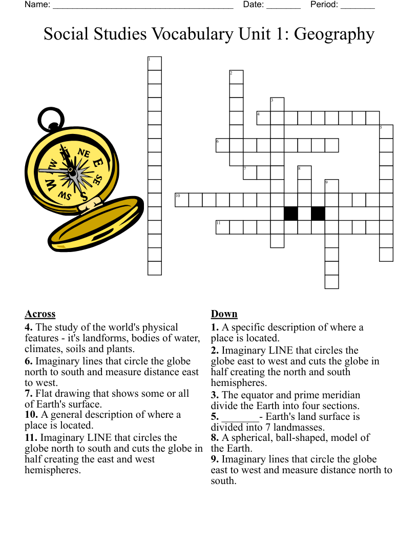 World Geography Crossword Puzzles For Students Pdf Free Daily Crosswords