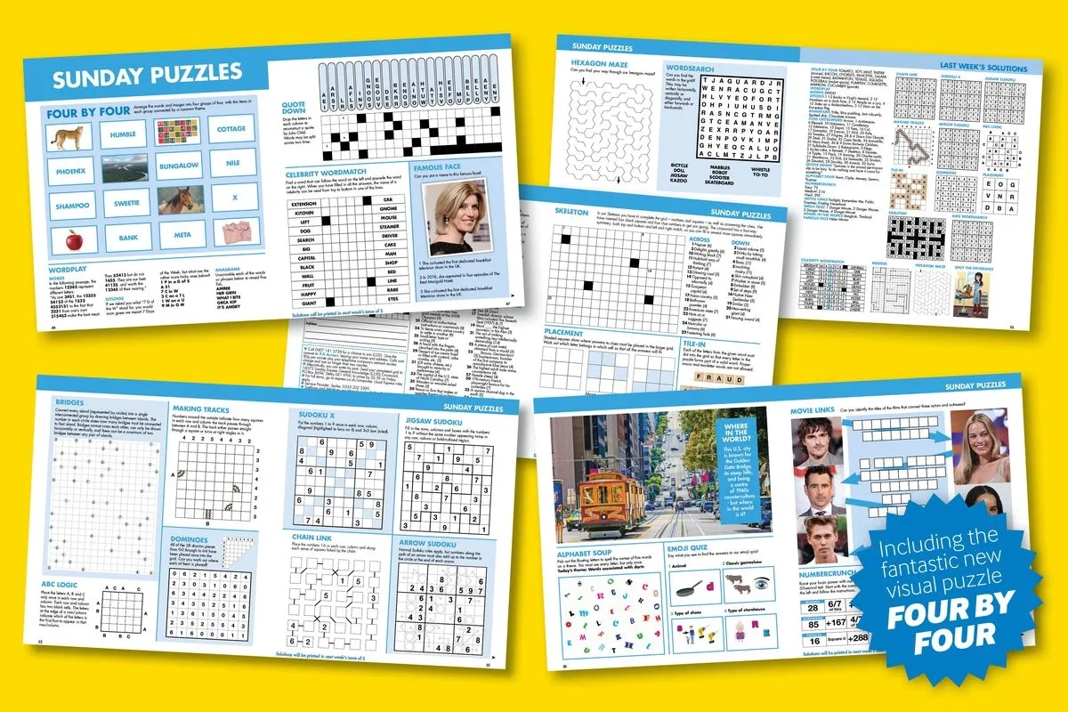 Your Weekends Have Just Got Bigger With 8 Extra Pages Of Puzzles Inside Next Weekend s Daily Mirror Sunday Mirror The Mirror